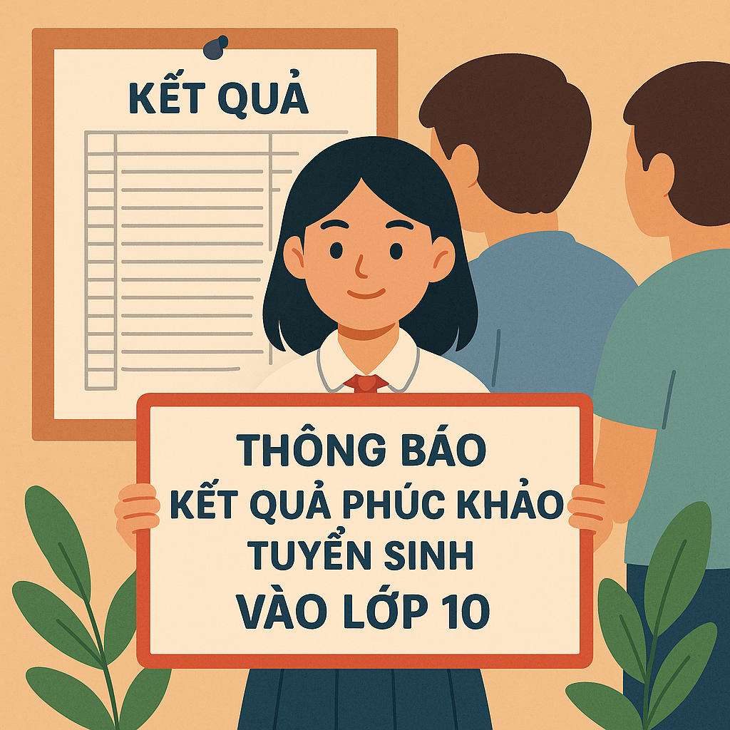 Kết quả phúc khảo tuyển sinh vào lớp 10 năm học 2025 - 2026